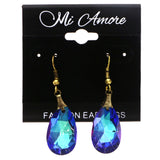 Mi Amore Antiqued Dangle-Earrings Blue/Green