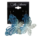 Mi Amore Ombre Butterfly Dangle-Earrings Blue