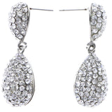Mi Amore Drop-Dangle-Earrings Silver-Tone
