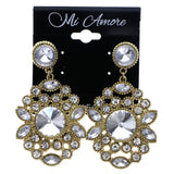 Mi Amore Drop-Dangle-Earrings Silver-Tone/Gold-Tone