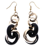 Mi Amore Dangle-Earrings Bronze-Tone/Black