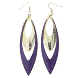 Mi Amore Layered Dangle-Earrings Gold-Tone/Purple