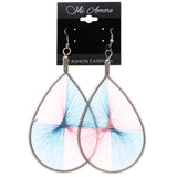 Mi Amore String Art Dangle-Earrings Pink/Blue