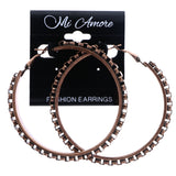 Mi Amore Hoop-Earrings Bronze-Tone