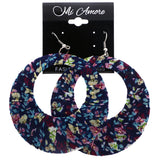 Mi Amore Flower Dangle-Earrings Blue/Purple
