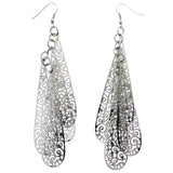 Mi Amore Filigree Dangle-Earrings Silver-Tone