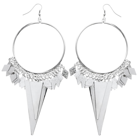 Mi Amore Dangle-Earrings Silver-Tone