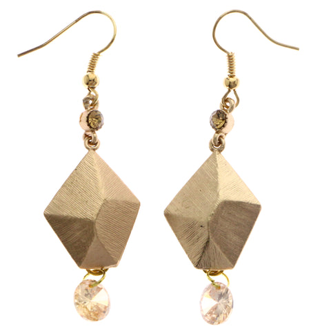 Mi Amore Dangle-Earrings Gold-Tone/Peach