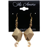 Mi Amore Dangle-Earrings Gold-Tone/Peach