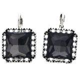 Mi Amore Dangle-Earrings Black/Silver-Tone