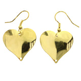 Mi Amore Heart Dangle-Earrings Gold-Tone