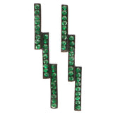 Mi Amore Dangle-Earrings Green/Black