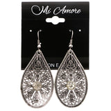 Mi Amore Dangle-Earrings Silver-Tone