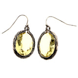 Mi Amore Dangle-Earrings Yellow/Silver-Tone