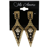 Mi Amore Dangle-Earrings Gold-Tone/Black