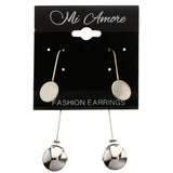Mi Amore Dangle-Earrings Silver-Tone