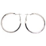 Mi Amore Hoop-Earrings Silver-Tone