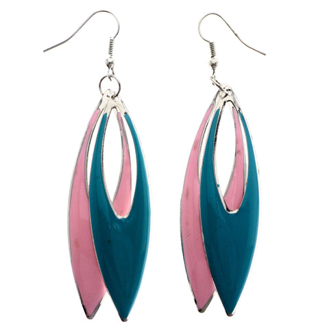 Mi Amore Dangle-Earrings Blue/Pink