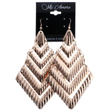 Mi Amore Dangle-Earrings Bronze-Tone