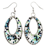Mi Amore Dangle-Earrings Blue/Silver-Tone