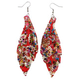 Mi Amore Flower Dangle-Earrings Red/Multicolor