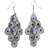 Mi Amore Chandelier-Earrings Silver-Tone/Multicolor