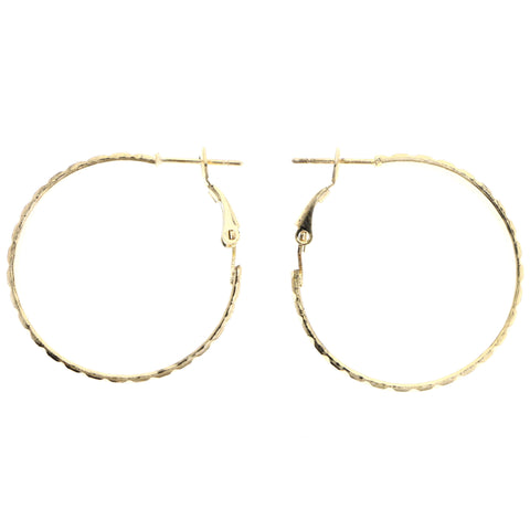 Mi Amore Hoop-Earrings Gold-Tone