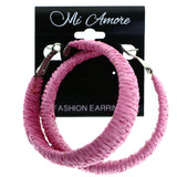 Mi Amore Hoop-Earrings Pink