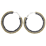 Mi Amore Hoop-Earrings Gold-Tone/Black