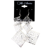 Mi Amore Dangle-Earrings Silver-Tone