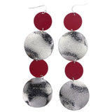 Mi Amore Dangle-Earrings Silver-Tone/Pink