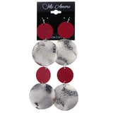 Mi Amore Dangle-Earrings Silver-Tone/Pink
