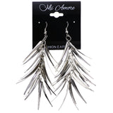 Mi Amore Dangle-Earrings Silver-Tone