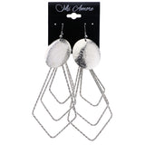 Mi Amore Dangle-Earrings Silver-Tone