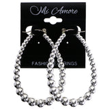 Mi Amore Hoop-Earrings Silver-Tone