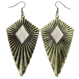 Mi Amore Dangle-Earrings Gold-Tone/White