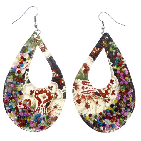 Mi Amore Flower Dangle-Earrings Multicolor
