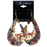 Mi Amore Flower Dangle-Earrings Multicolor
