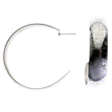 Mi Amore Flower Dangle-Earrings Silver-Tone/White