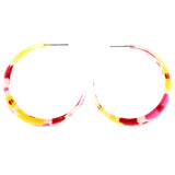 Mi Amore Flower Dangle-Earrings Pink/Yellow