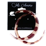 Mi Amore Polka Dot Dangle-Earrings Red/White