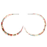 Mi Amore Flower Dangle-Earrings White/Red