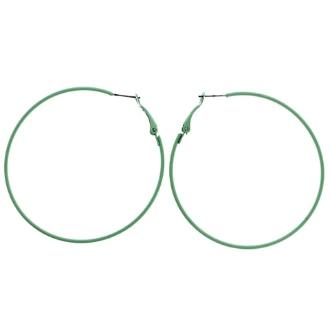 Mi Amore Pastel Hoop-Earrings Green