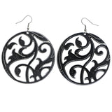Mi Amore Dangle-Earrings Silver-Tone/Black