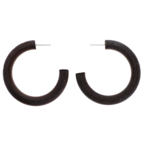 Mi Amore Dangle-Earrings Brown/Silver-Tone