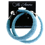 Mi Amore Hoop-Earrings Blue/Silver-Tone