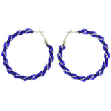 Mi Amore Hoop-Earrings Blue/Silver-Tone