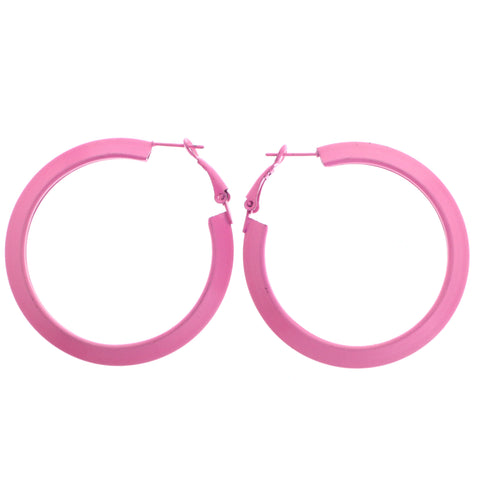 Mi Amore Hoop-Earrings Pink