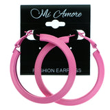 Mi Amore Hoop-Earrings Pink
