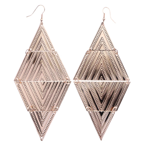 Mi Amore Dangle-Earrings Bronze-Tone